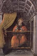 Sandro Botticelli Writing characters of St. Sting Spain oil painting artist